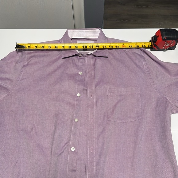 Johnston & Murphy Purple Casual Button Down Shirt - Picture 7 of 10